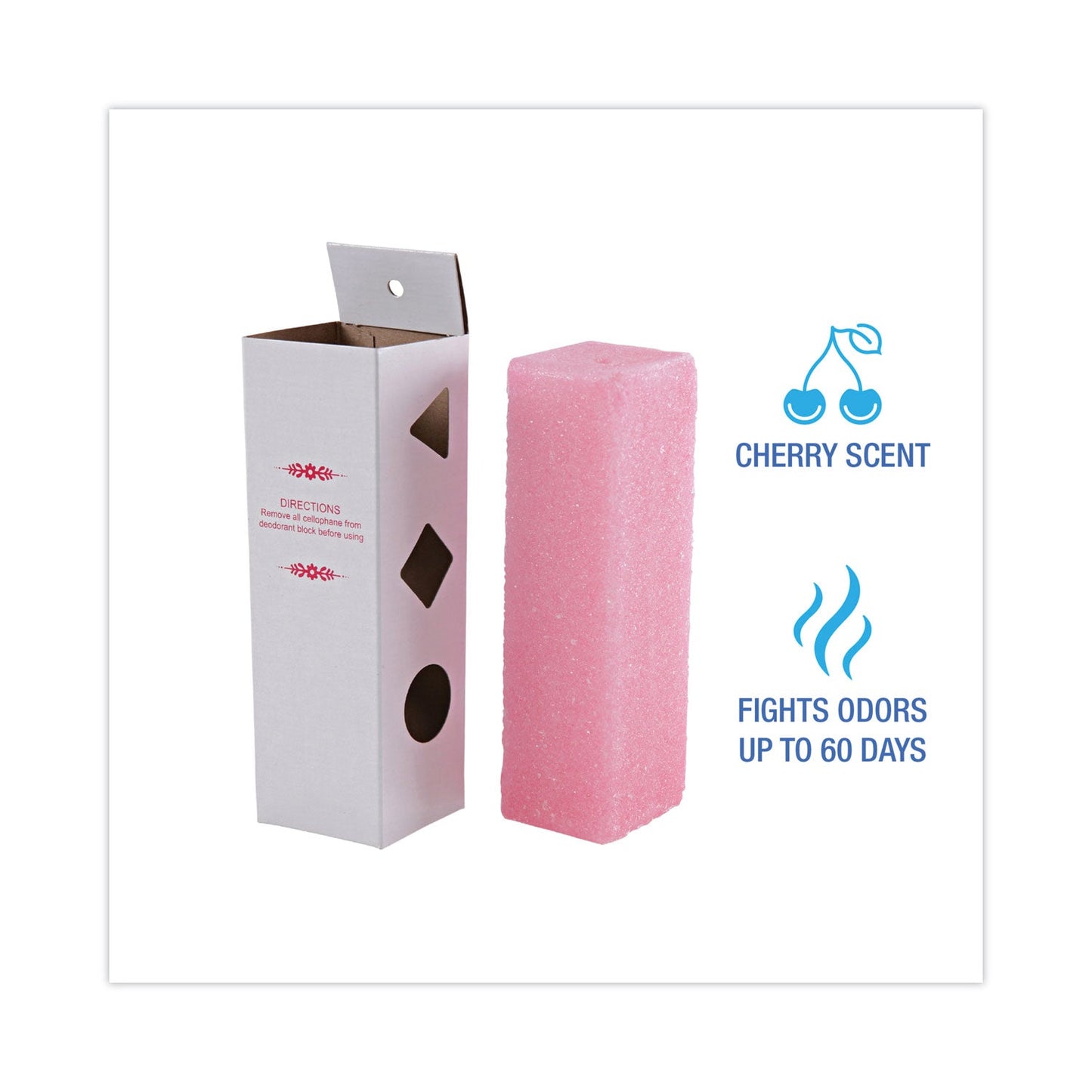 Boardwalk Deodorizing Para Wall Blocks, 24 oz, Pink, Cherry, 6/Box