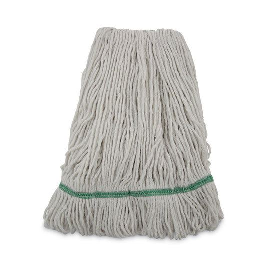 Boardwalk Mop Head, Premium Standard Head, Cotton/Rayon Fiber, Medium, White