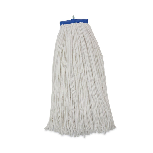 Boardwalk Cut-End Lie-Flat Wet Mop Head, Rayon, 24oz, White