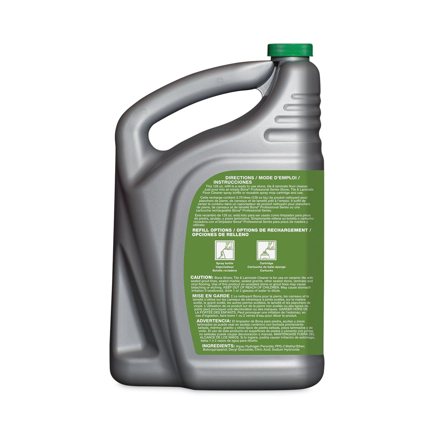 Bona Stone, Tile and Laminate Floor Cleaner, Fresh Scent, 1 gal Refill Bottle