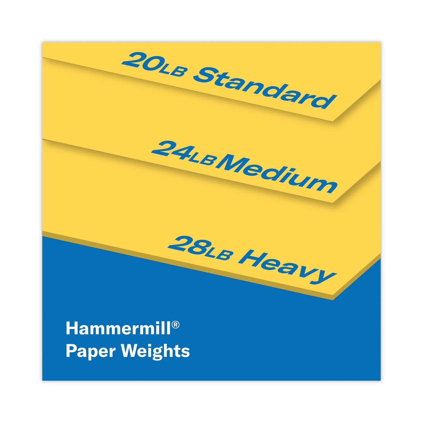 Hammermill Colors Print Paper, 20 lb Bond Weight, 8.5 x 11, Goldenrod, 500/Ream