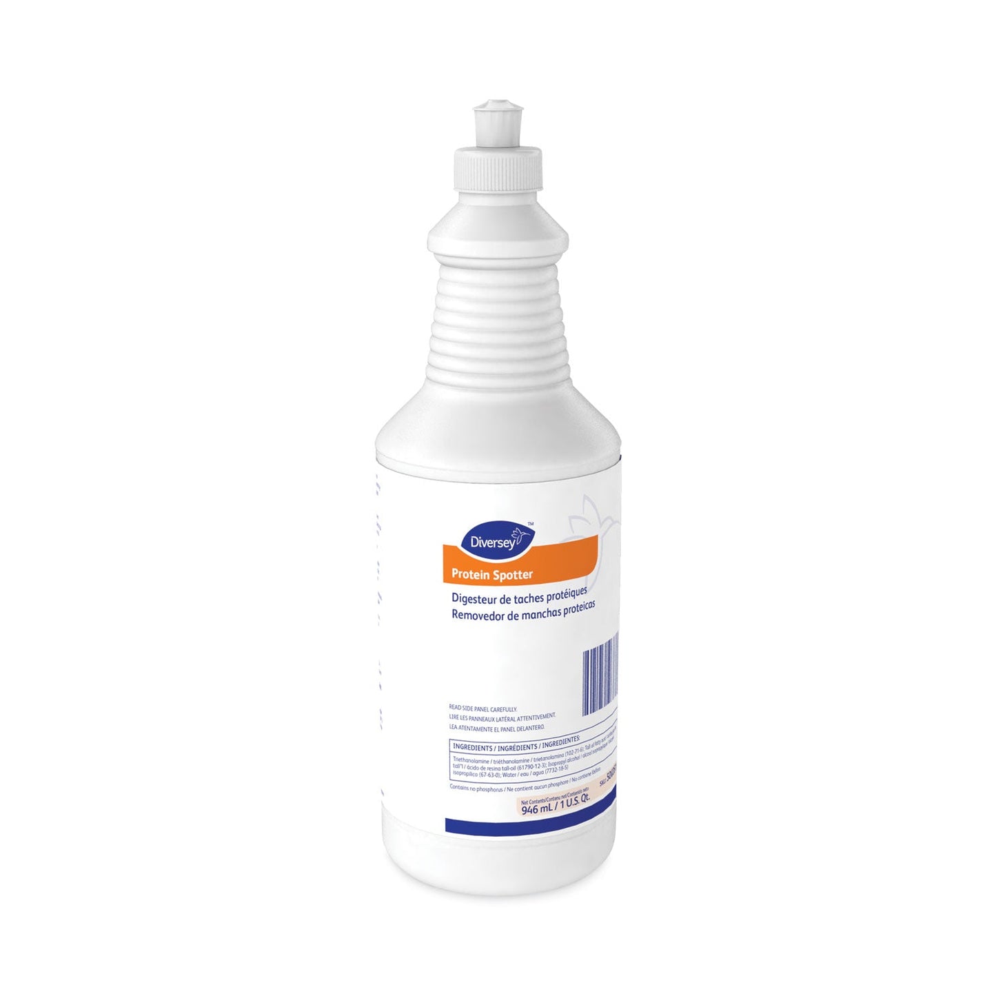 Diversey Protein Spotter, Fresh Scent, 32 oz Bottle, 6/Carton