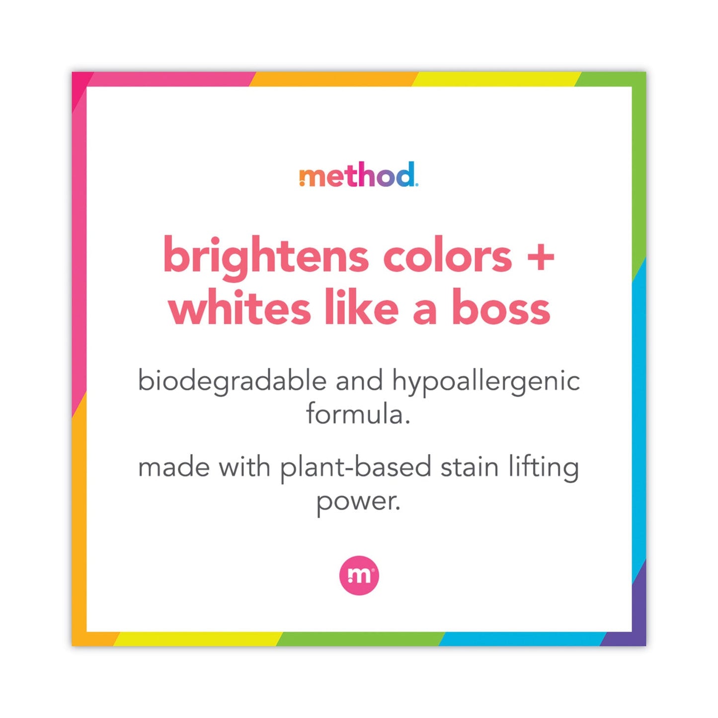 Method 4X Concentrated Laundry Detergent, Beach Sage, 53.5 oz Bottle, 4/Carton