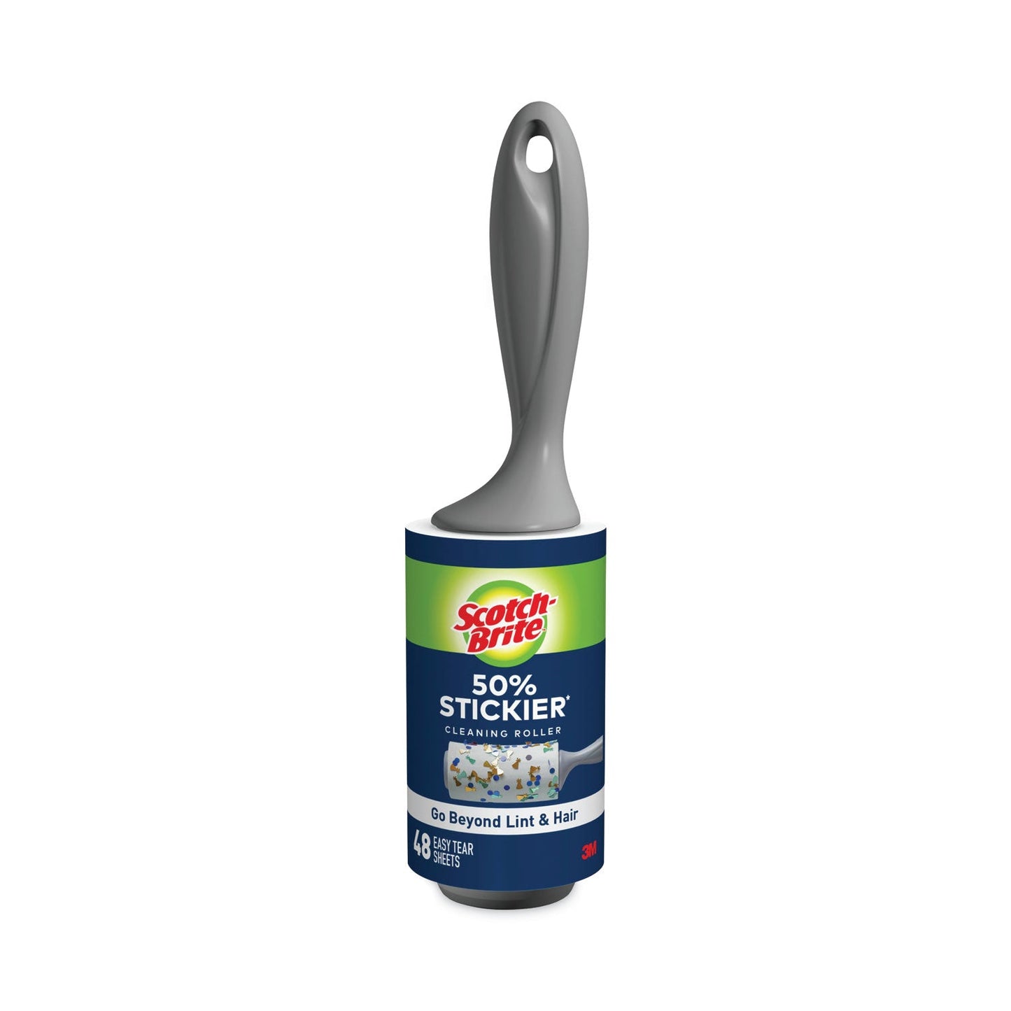 Scotch-Brite Lint Roller, Extra Sticky, Heavy-Duty Handlle, 48 Sheets/Roll