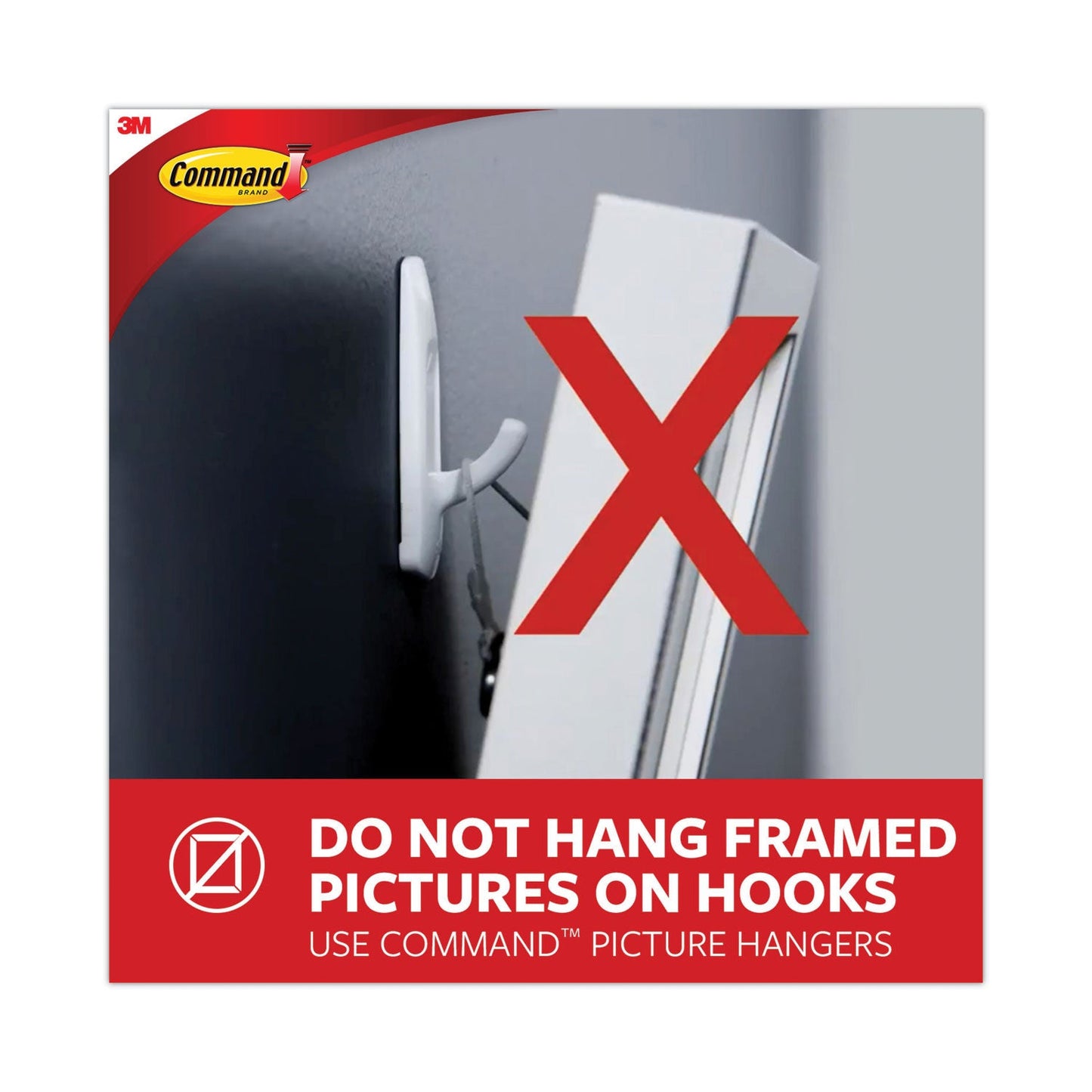 Command General Purpose Hooks, Plastic, White, 3 lb Cap, 37 Hooks and 48 Strips/Pack