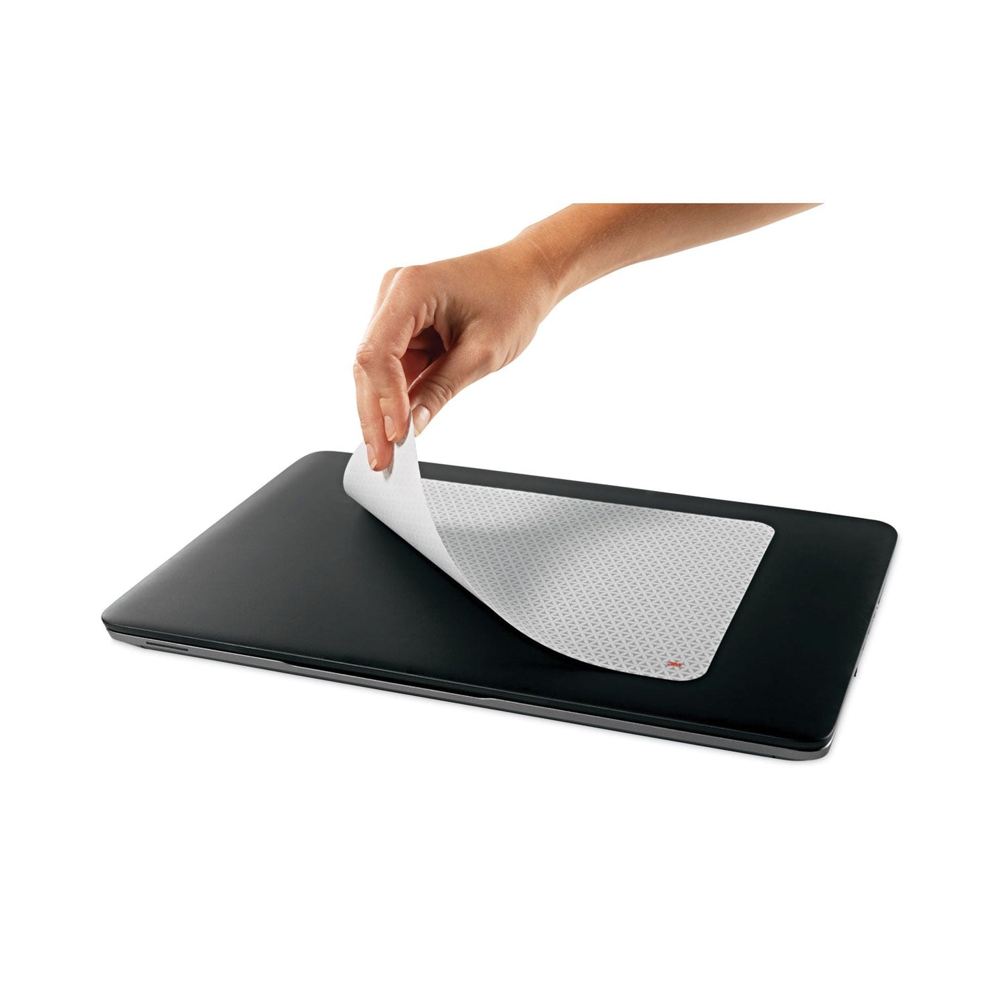 3M Precise Mouse Pad with Nonskid Repositionable Adhesive Back, 8.5 x 7, Bitmap Design