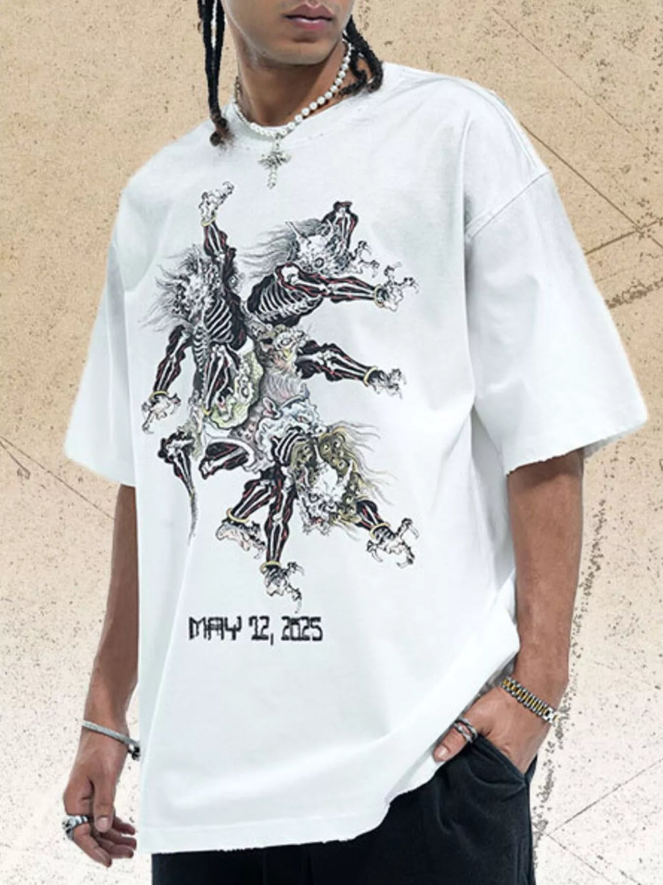 Men's Vintage Graphic Oversized T-Shirt