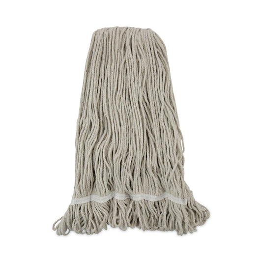 Boardwalk Pro Loop Web/Tailband Wet Mop Head, Cotton, 24oz, White, 12/Carton