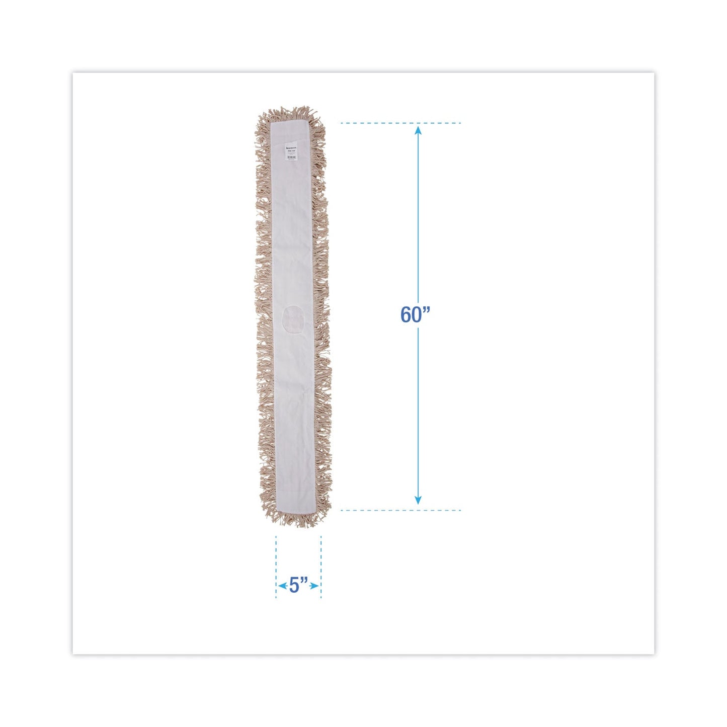 Boardwalk Industrial Dust Mop Head, Hygrade Cotton, 60w x 5d, White