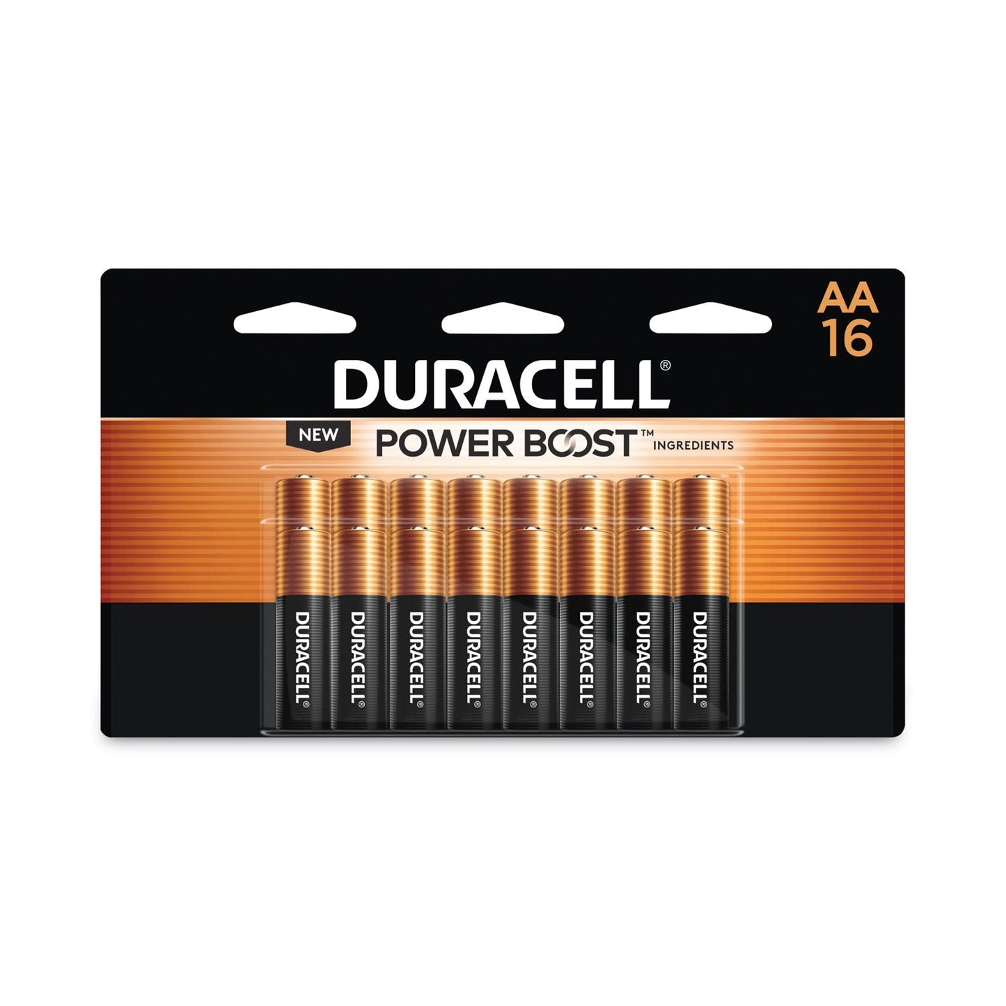 Duracell Power Boost CopperTop Alkaline AA Batteries, 16/Pack