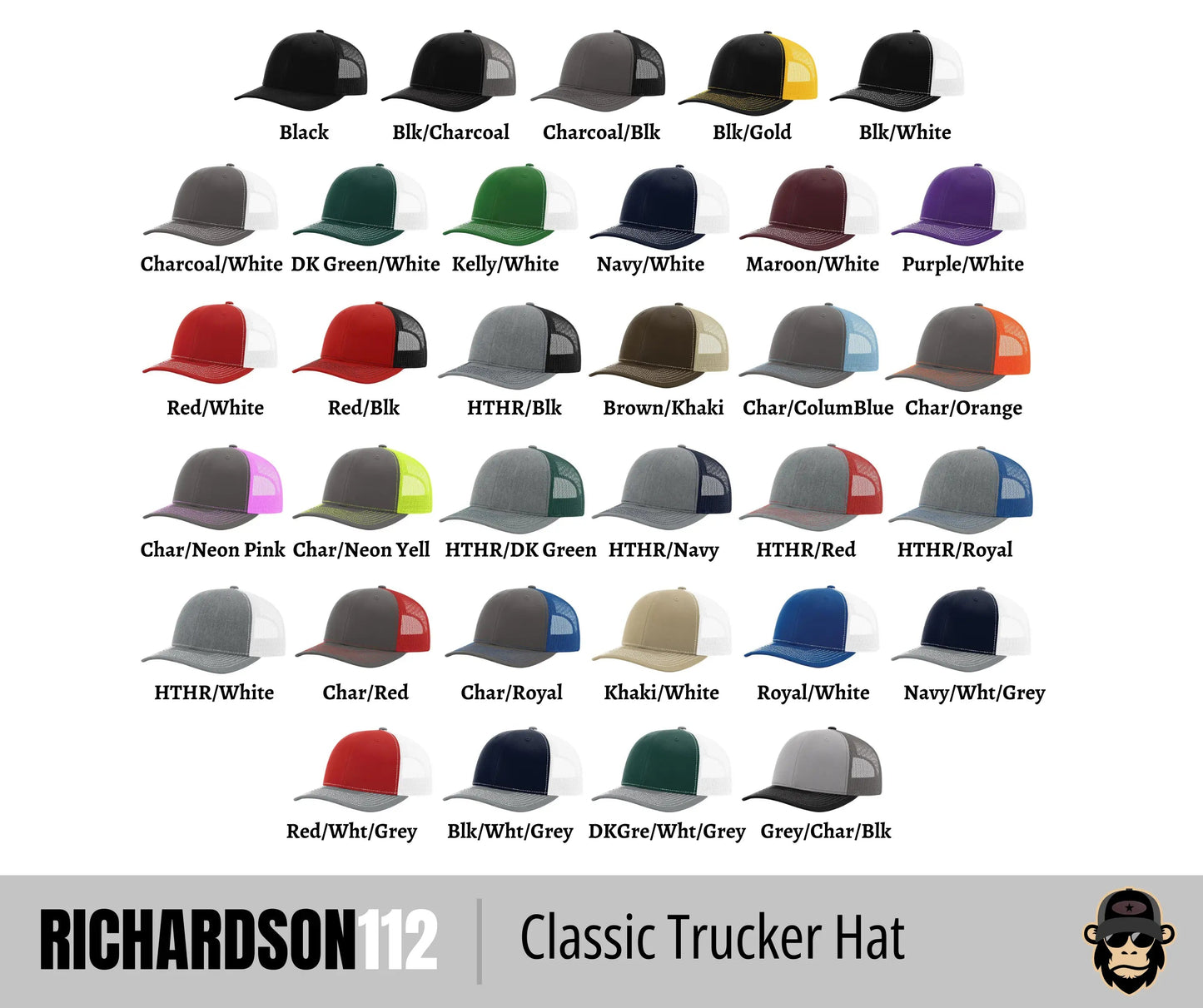 Richardson 112 Original Trucker + Custom Patch