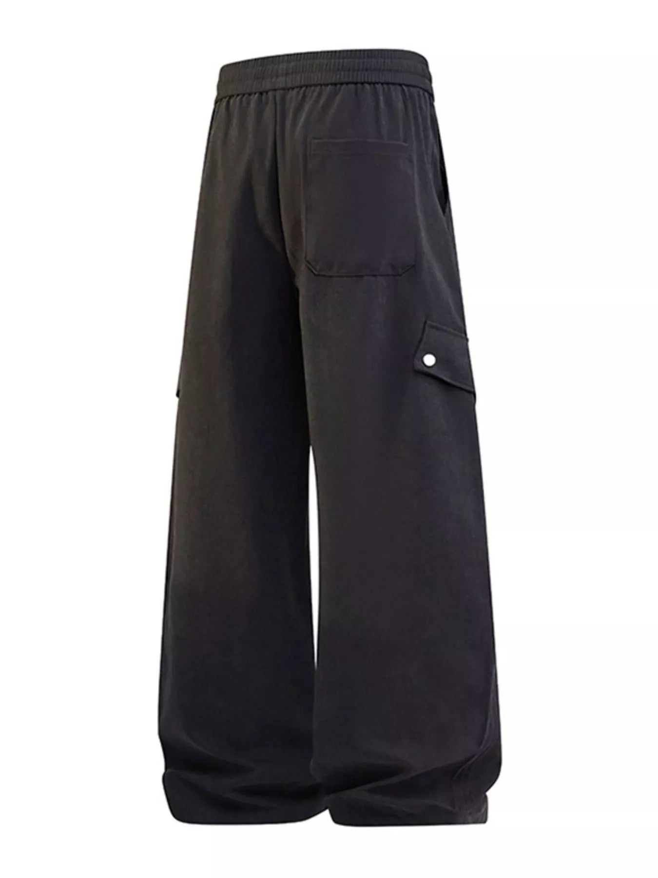 Men's Plus Size Loose Fit Cargo Pants with Drawstring