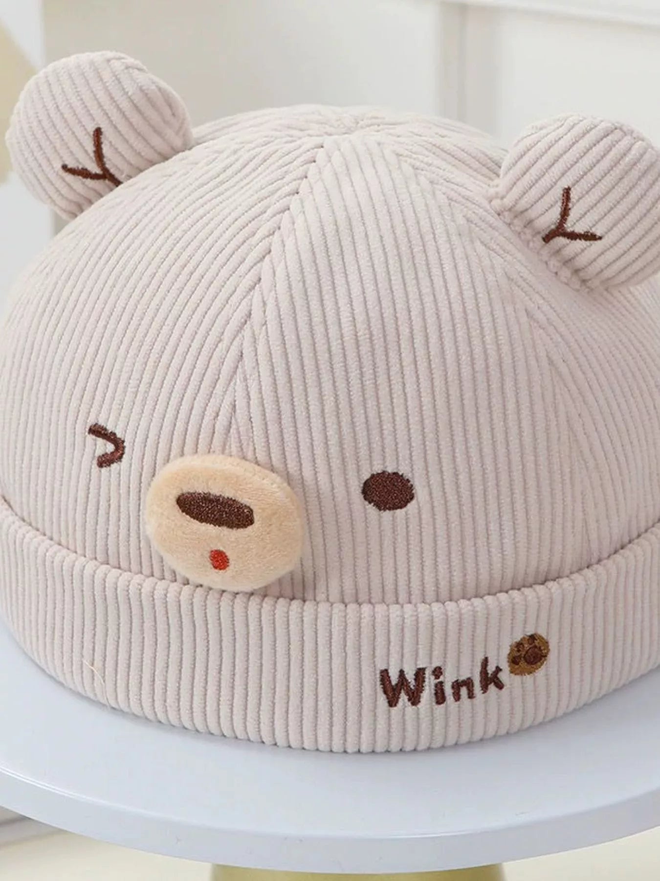 Children's Bear Ear Corduroy Hat