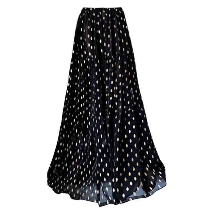 Deep V Retro Dots Printed One-piece Swimsuit Suit