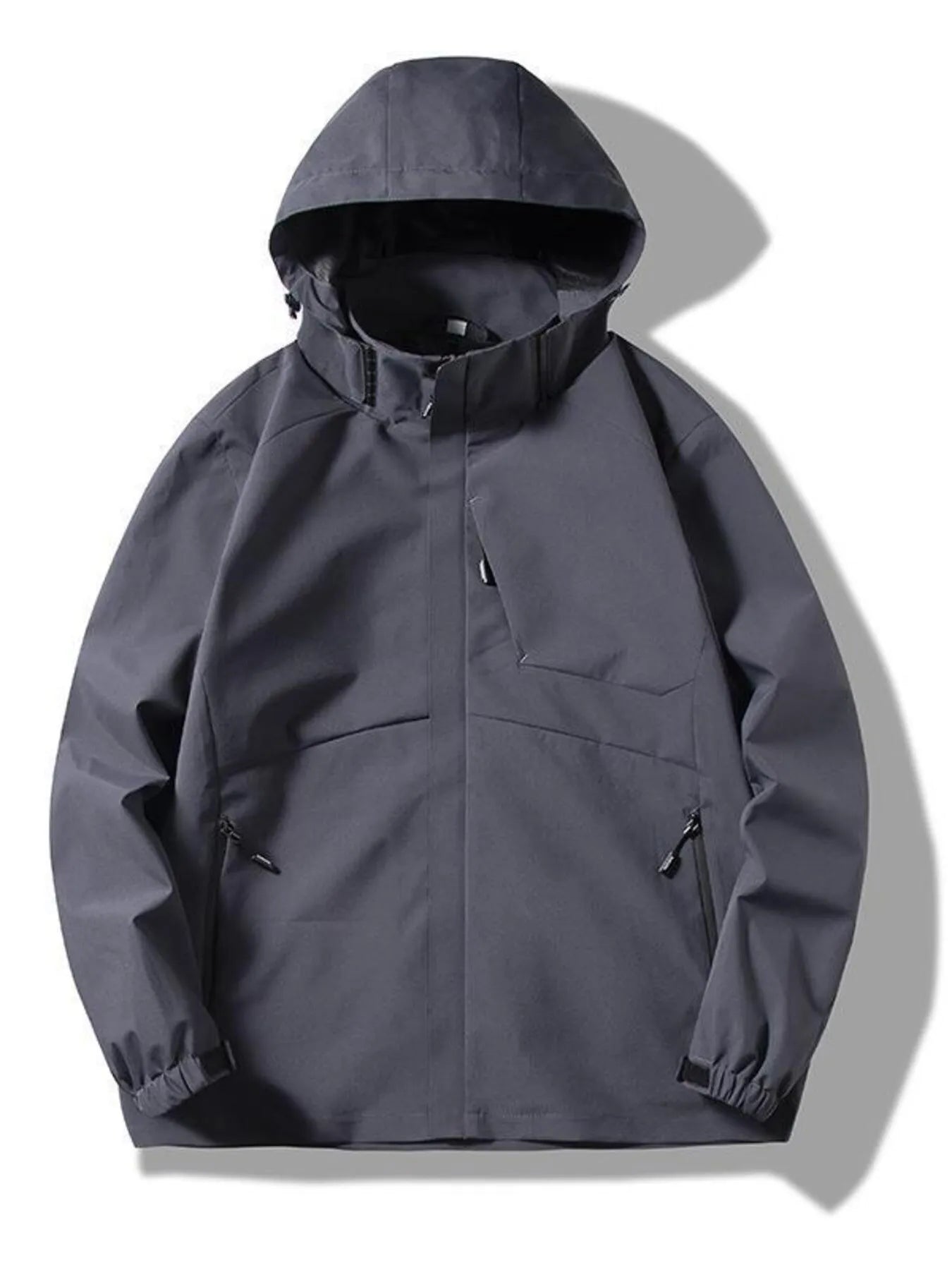 Men's Plus Size Long Sleeve Hooded Jacket