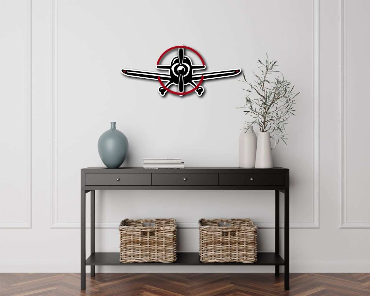 Metal Sign Aviation Multicolor Metal Sign Prop Plane