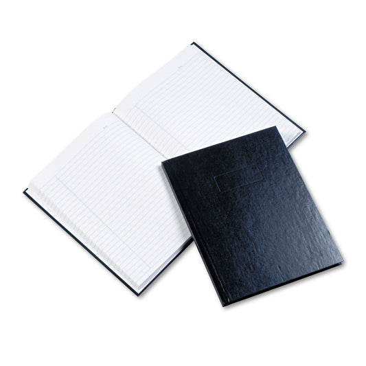 Blueline Business Notebook with Self-Adhesive Labels, 1 Subject, Medium/College Rule, Blue Cover, 9.25 x 7.25, 192 Sheets
