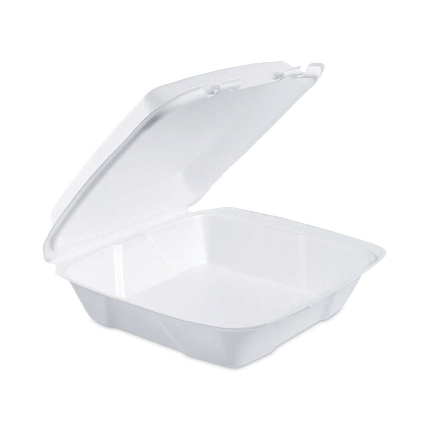 Dart Insulated Foam Hinged Lid Containers, 1-Compartment, 9 x 9.4 x 3, White, 200/Pack, 2 Packs/Carton