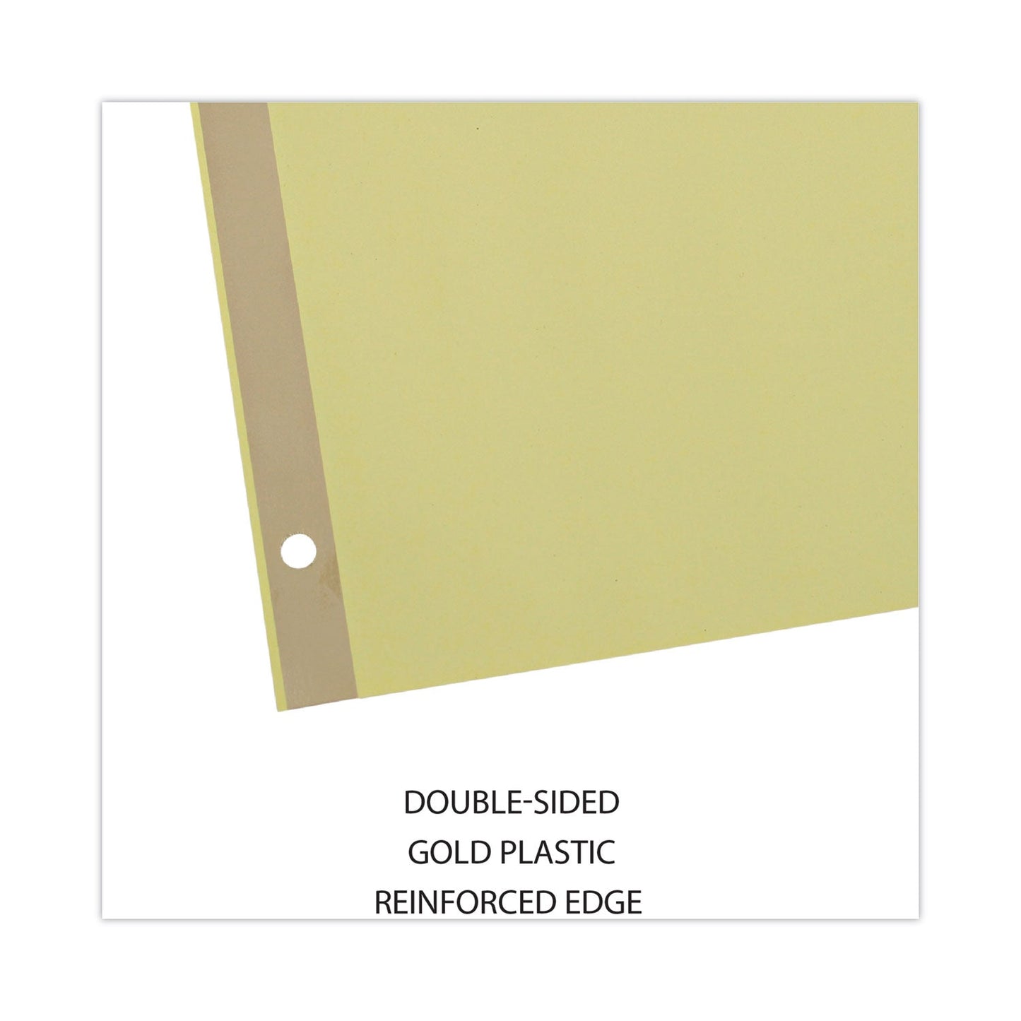 Universal Deluxe Extended Insertable Tab Indexes, 5-Tab, 11 x 8.5, Buff, Clear Tabs, 24 Sets