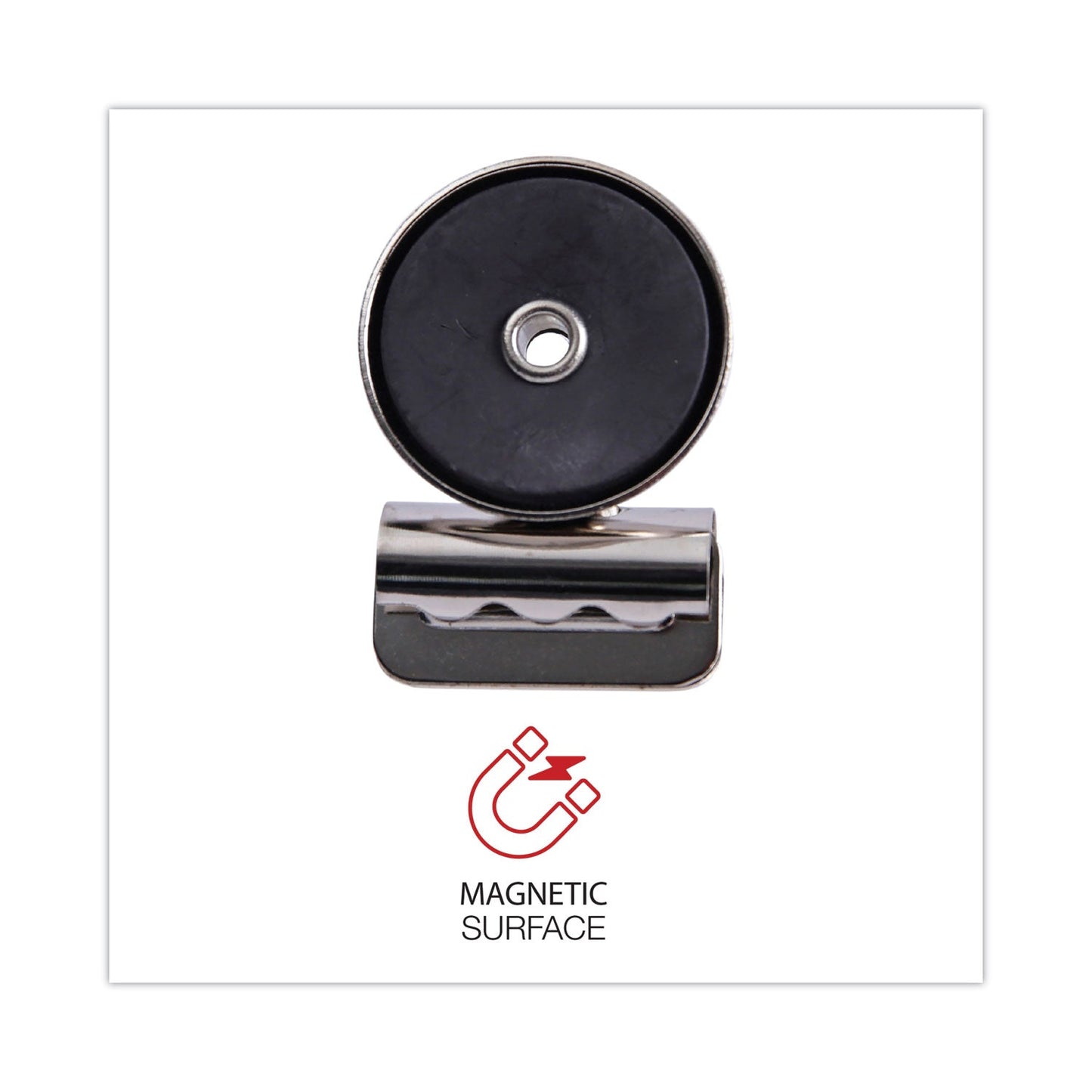 Universal Bulldog Magnetic Clips, Small, Nickel, 18/Pack