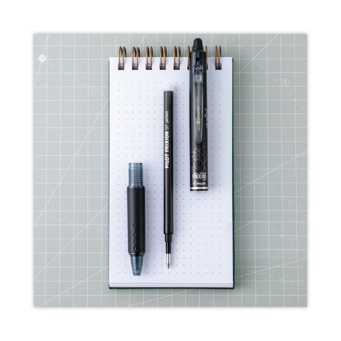 Pilot Refill for Pilot FriXion Erasable, FriXion Ball, FriXion Clicker and FriXion LX Gel Ink Pens, Fine Tip, Black Ink, 3/Pack