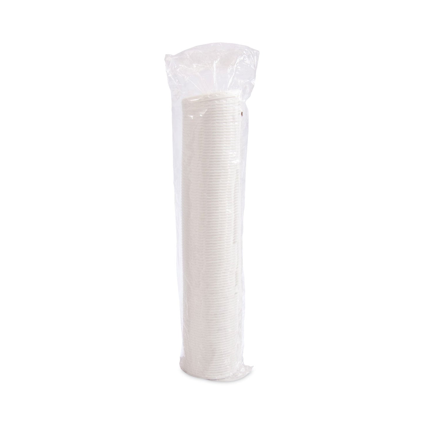 Dart Lift Back and Lock Tab Cup Lids for Foam Cups, Fits 10 oz Trophy Cups, White, 2,000/Carton