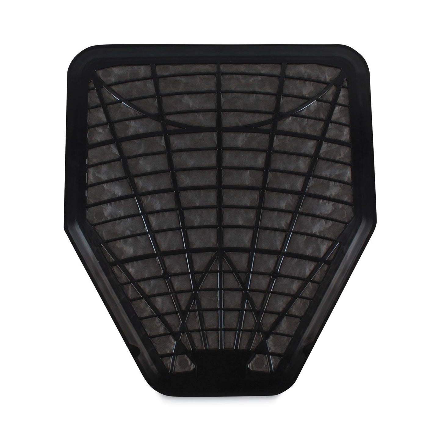TOLCO Urinal Mat, 20.75 x 18.5, Black, 6/Carton