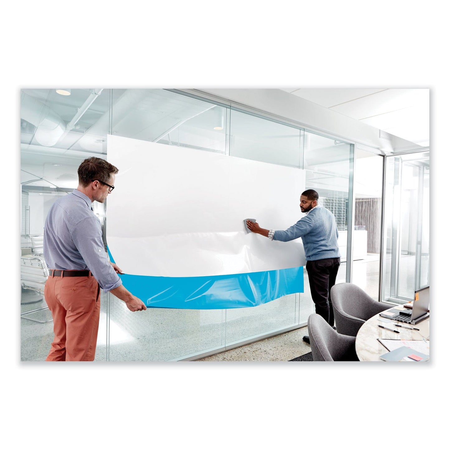 Post-it Dry Erase Surface with Adhesive Backing, 36" x 24", White