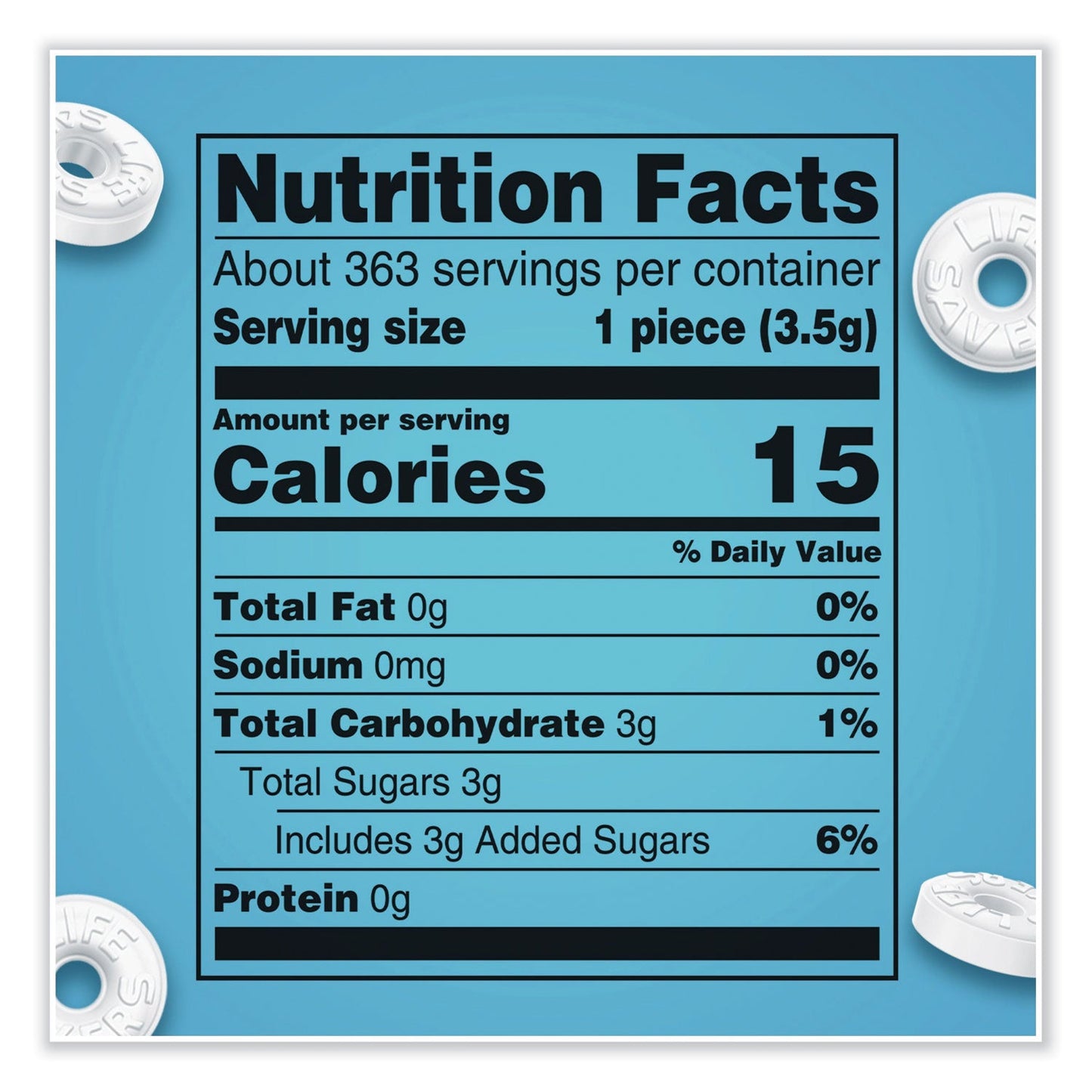 LifeSavers Hard Candy Mints, Pep-O-Mint, 44.93 oz Bag