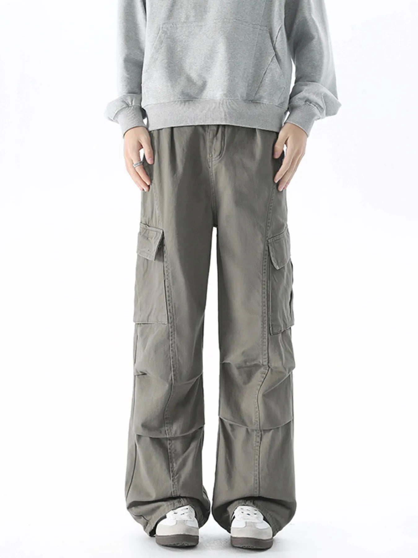 Men's Loose Fit Cargo Pants with Pockets