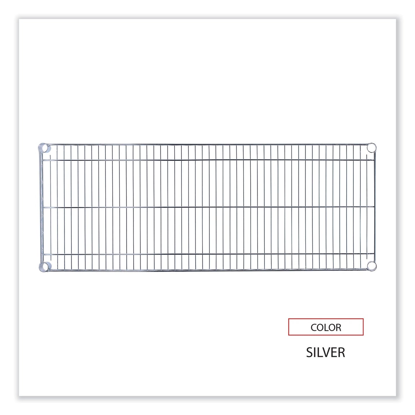 Alera Industrial Wire Shelving Extra Wire Shelves, 48w x 18d, Silver, 2 Shelves/Carton