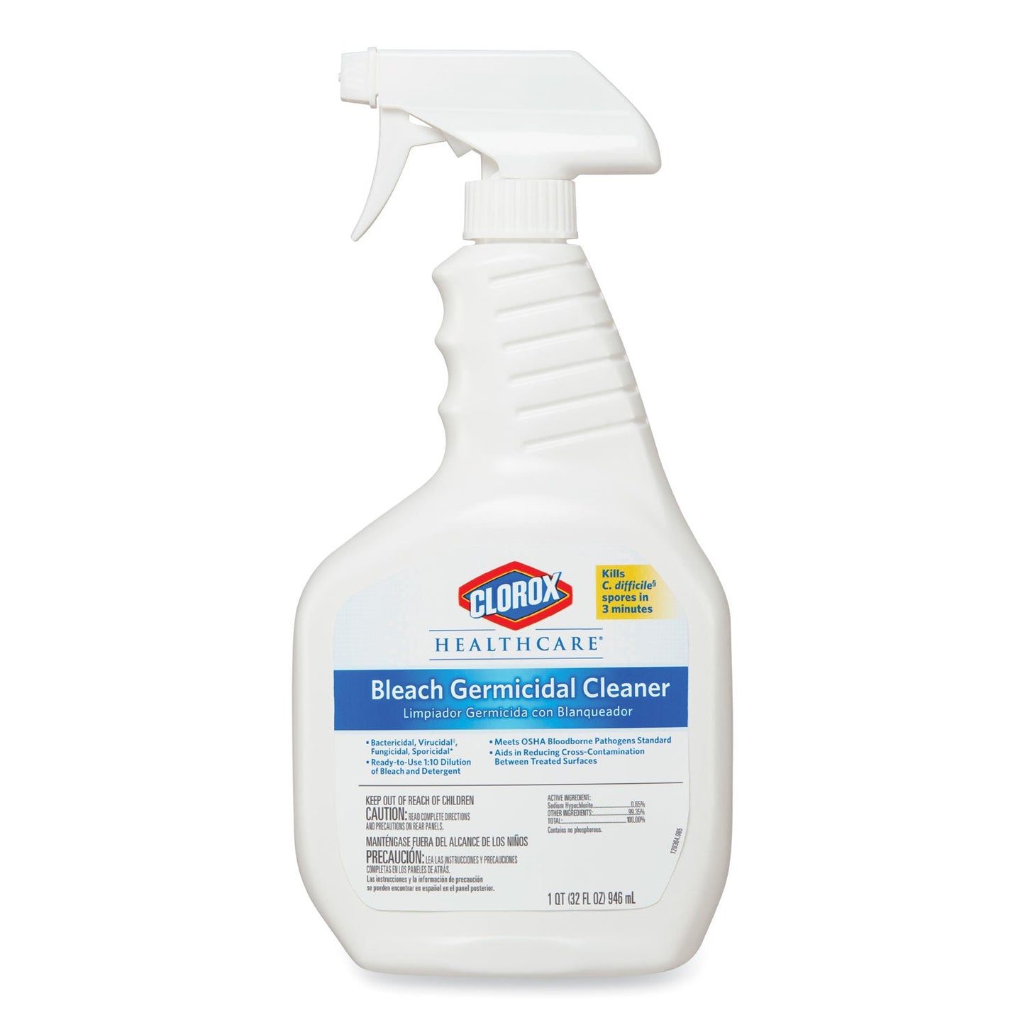 Clorox Bleach Germicidal Cleaner, 32 oz Spray Bottle