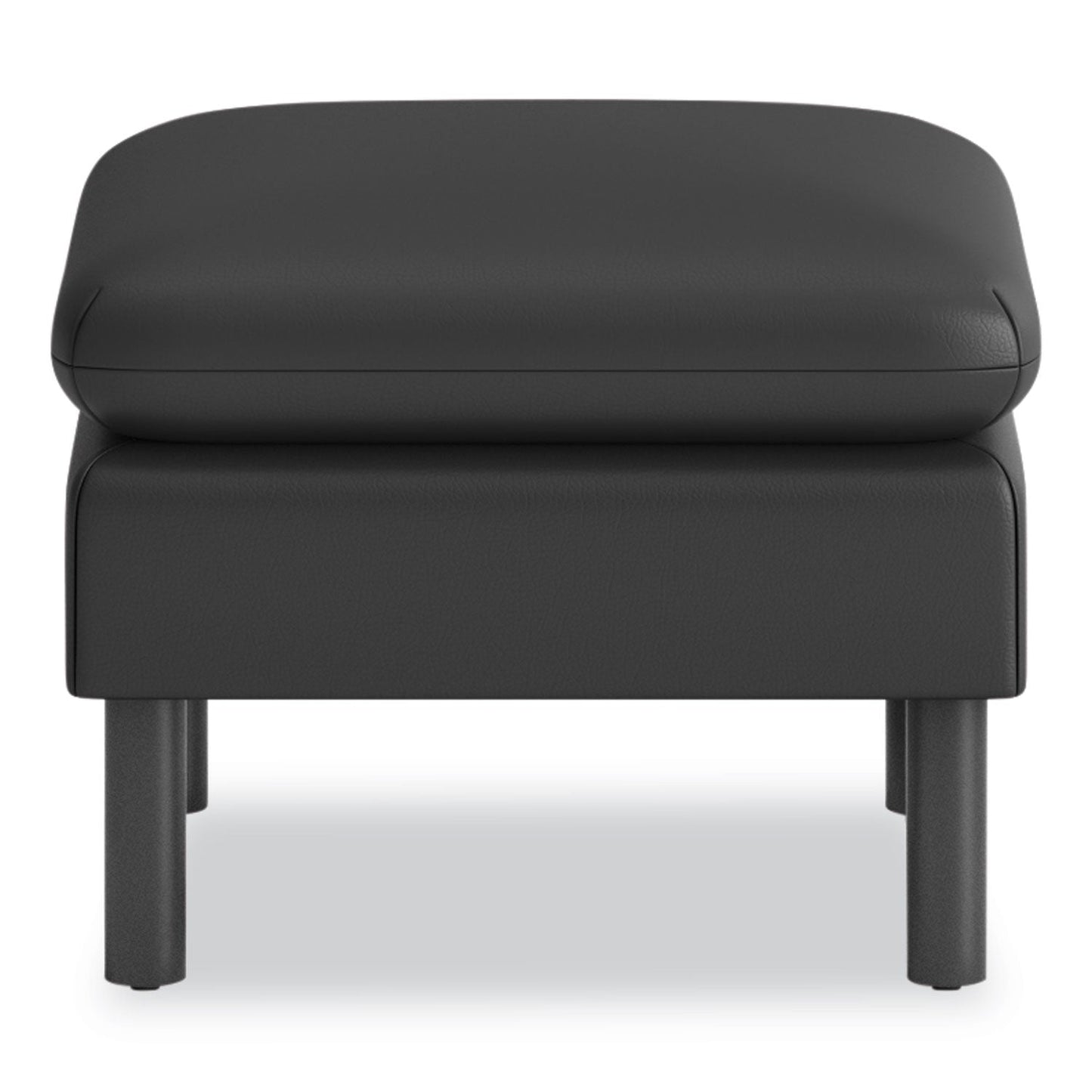 HON Parkwyn Ottoman, 23" x 23" x 17.5", Black Seat, Black Base