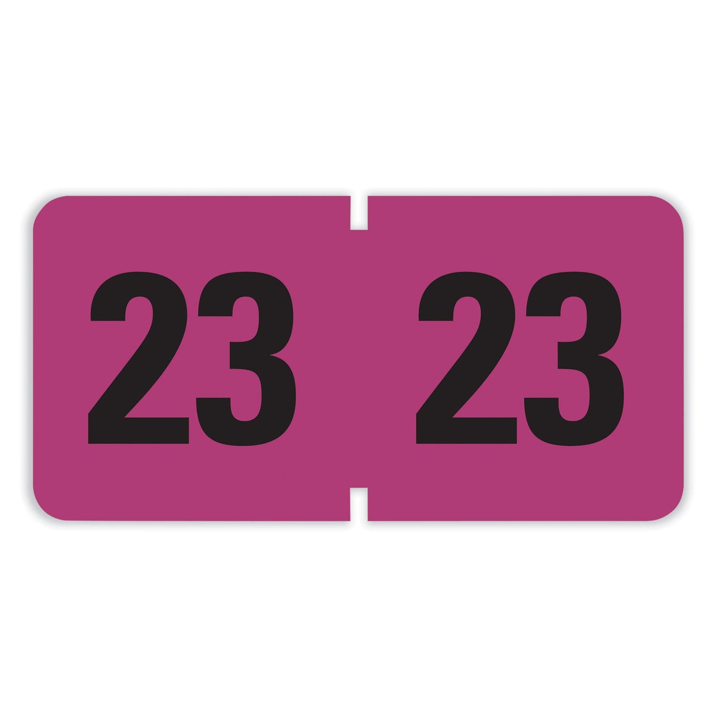 Smead Yearly End Tab File Folder Labels, 23, 0.75 x 1.5, Purple, 500 Labels/Roll