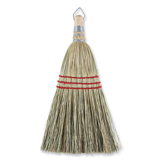 Boardwalk Corn Whisk Broom, Corn Fiber Bristles, 9" Bristle Length, Yellow, 12/Carton