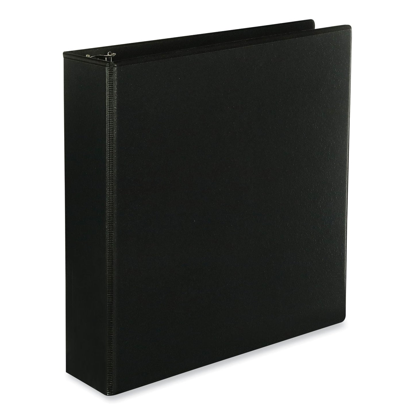 Universal Slant D-Ring View Binder, 3 Rings, 2" Capacity, 11 x 8.5, Black, 6/Carton