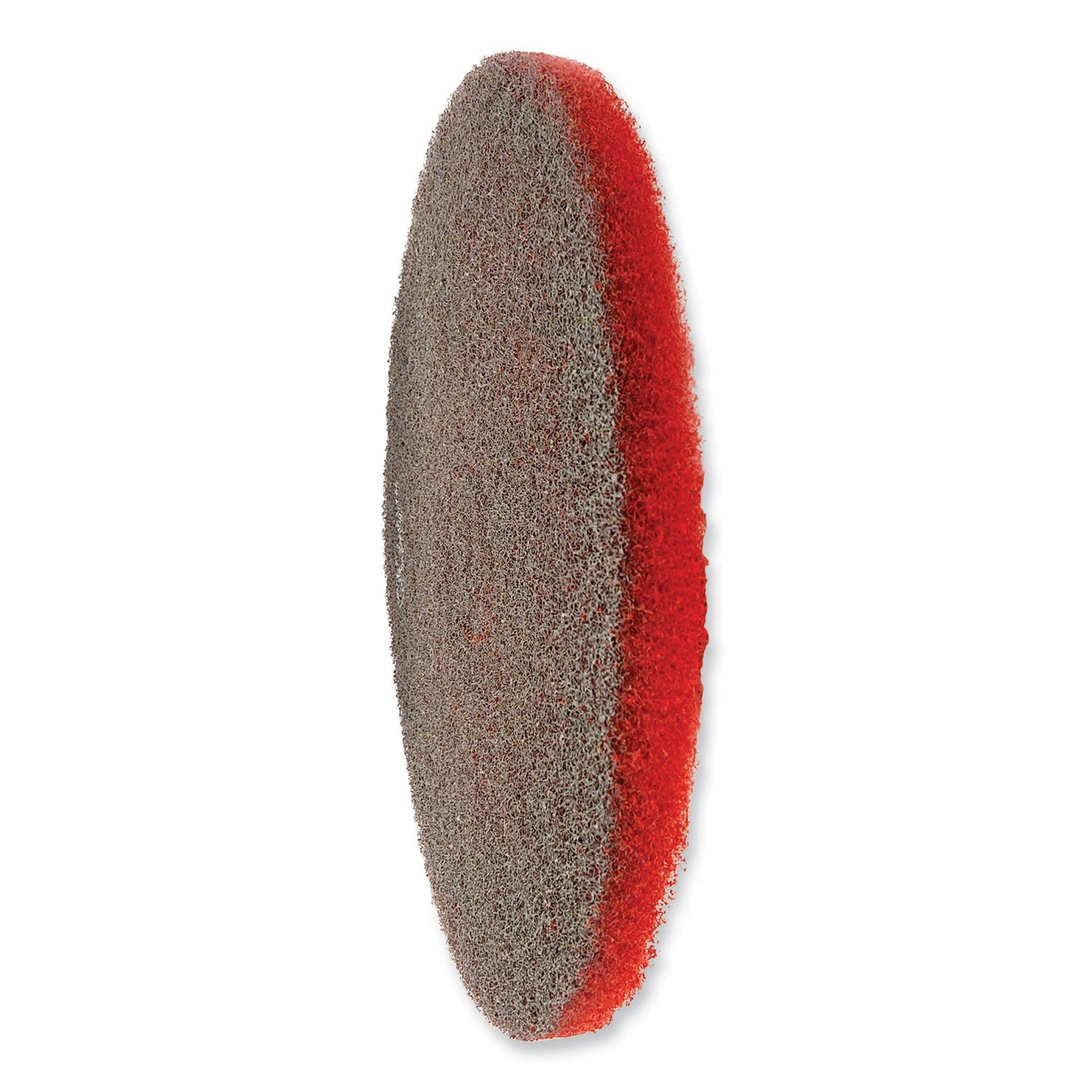 SC Johnson Professional EZ CARE Heavy Duty Scrub Pad, 17" Diameter, Red/Gray, 5/Carton