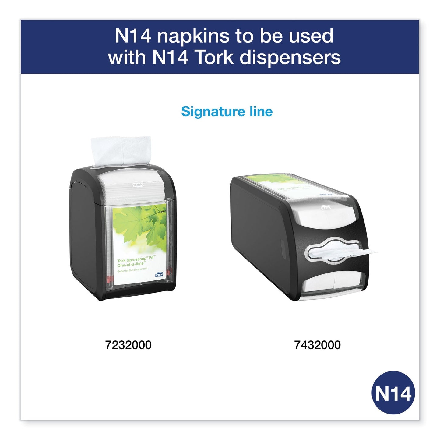 Tork Xpressnap Fit Interfold Dispenser Napkins, 2-Ply, 6.5 x 8.39, Natural, 120/Pack, 36 Packs/Carton