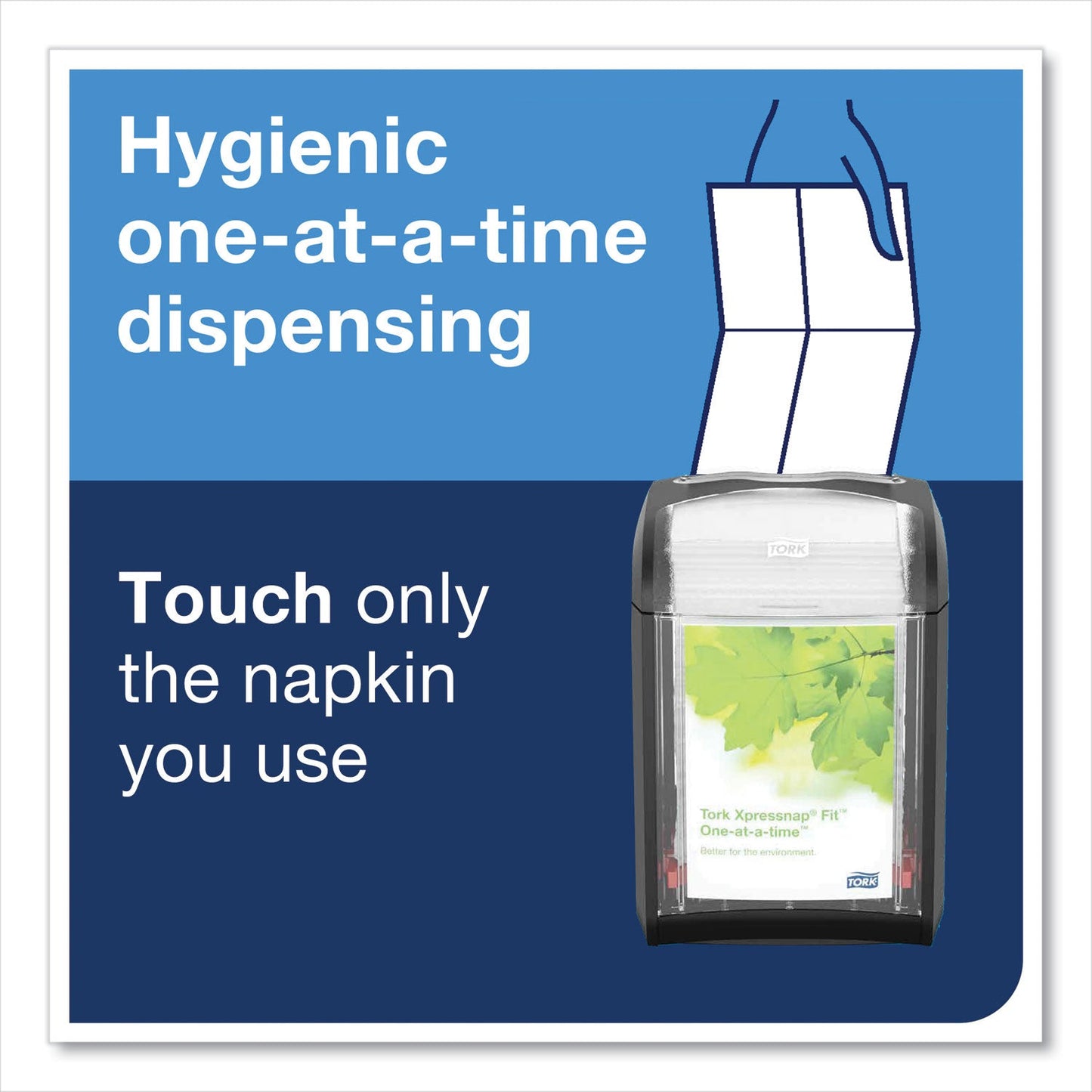 Tork Xpressnap Fit Interfold Dispenser Napkins, 2-Ply, 6.5 x 8.39, Natural, 120/Pack, 36 Packs/Carton
