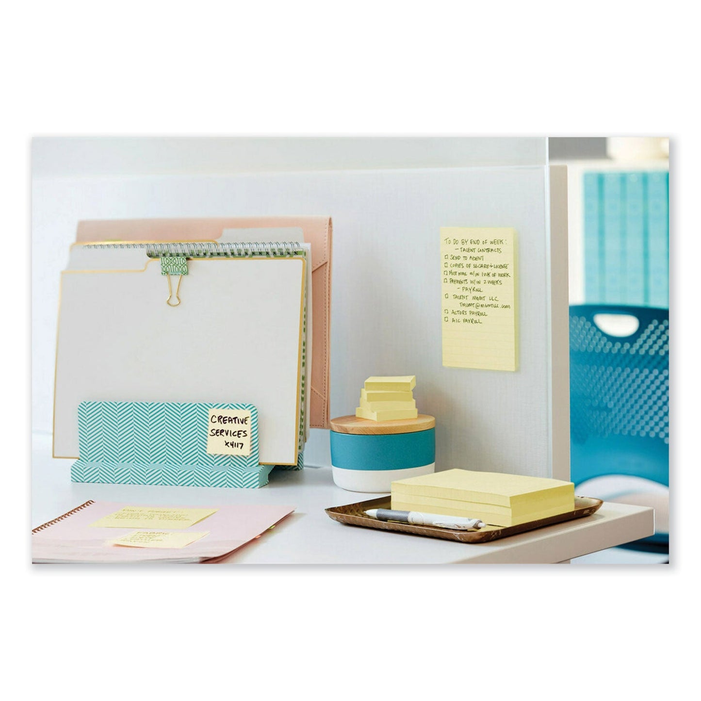 Post-it Original Pads in Canary Yellow, 3" x 5", 100 Sheets/Pad, 12 Pads/Pack