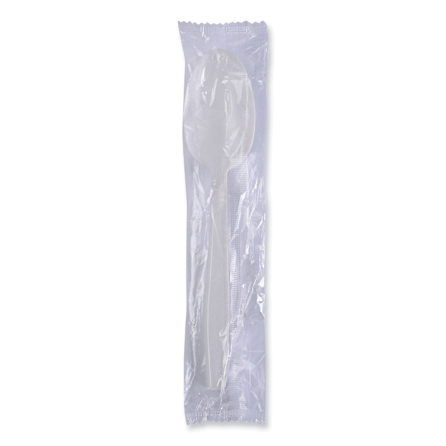 Boardwalk Heavyweight Wrapped Polypropylene Cutlery, Teaspoon, White, 1,000/Carton