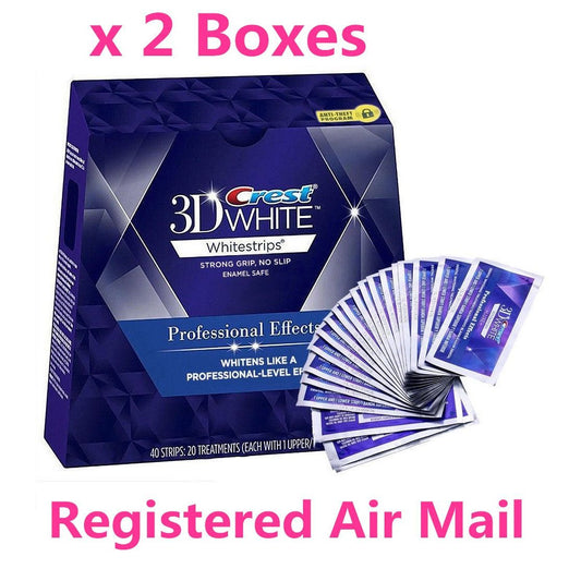 Crest 3D White Strips Professional White  Enamel Safe Dental Whitening Kit, 1Kit