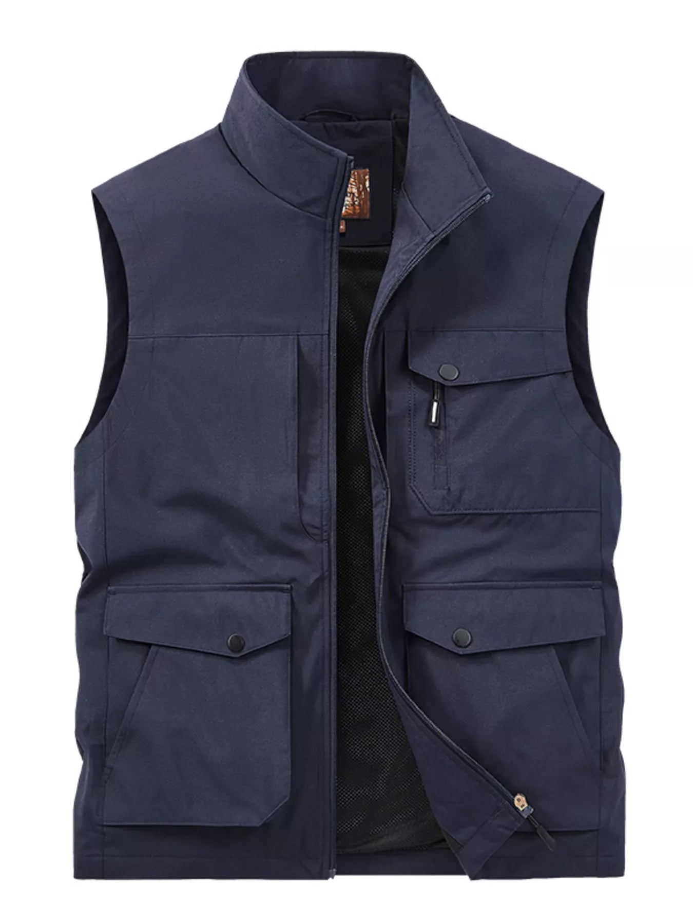 Men's Plus Size Zip Up Multi-Pocket Outdoor Vest