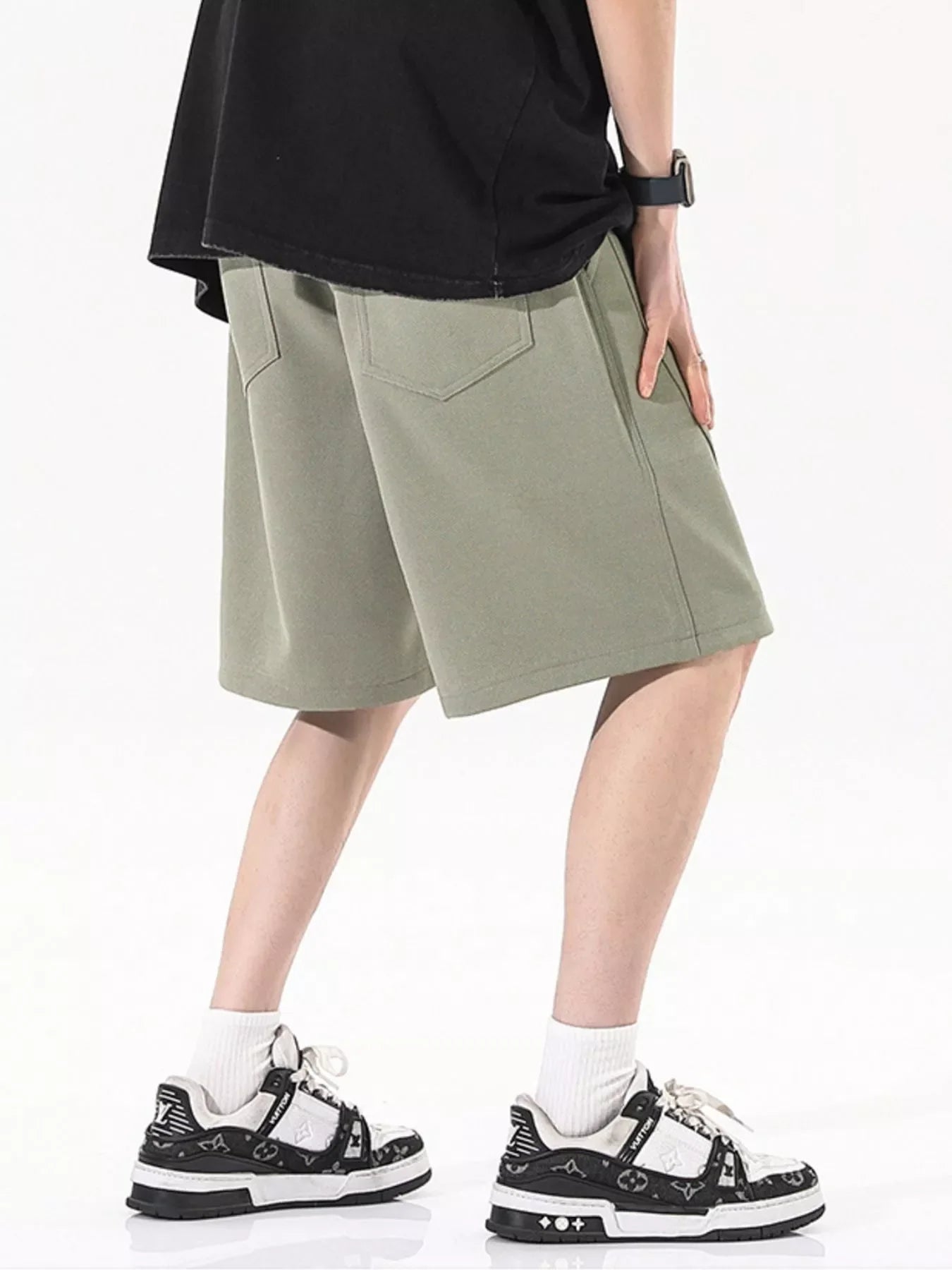 Men's Plus Size Drawstring Loose Fit Shorts