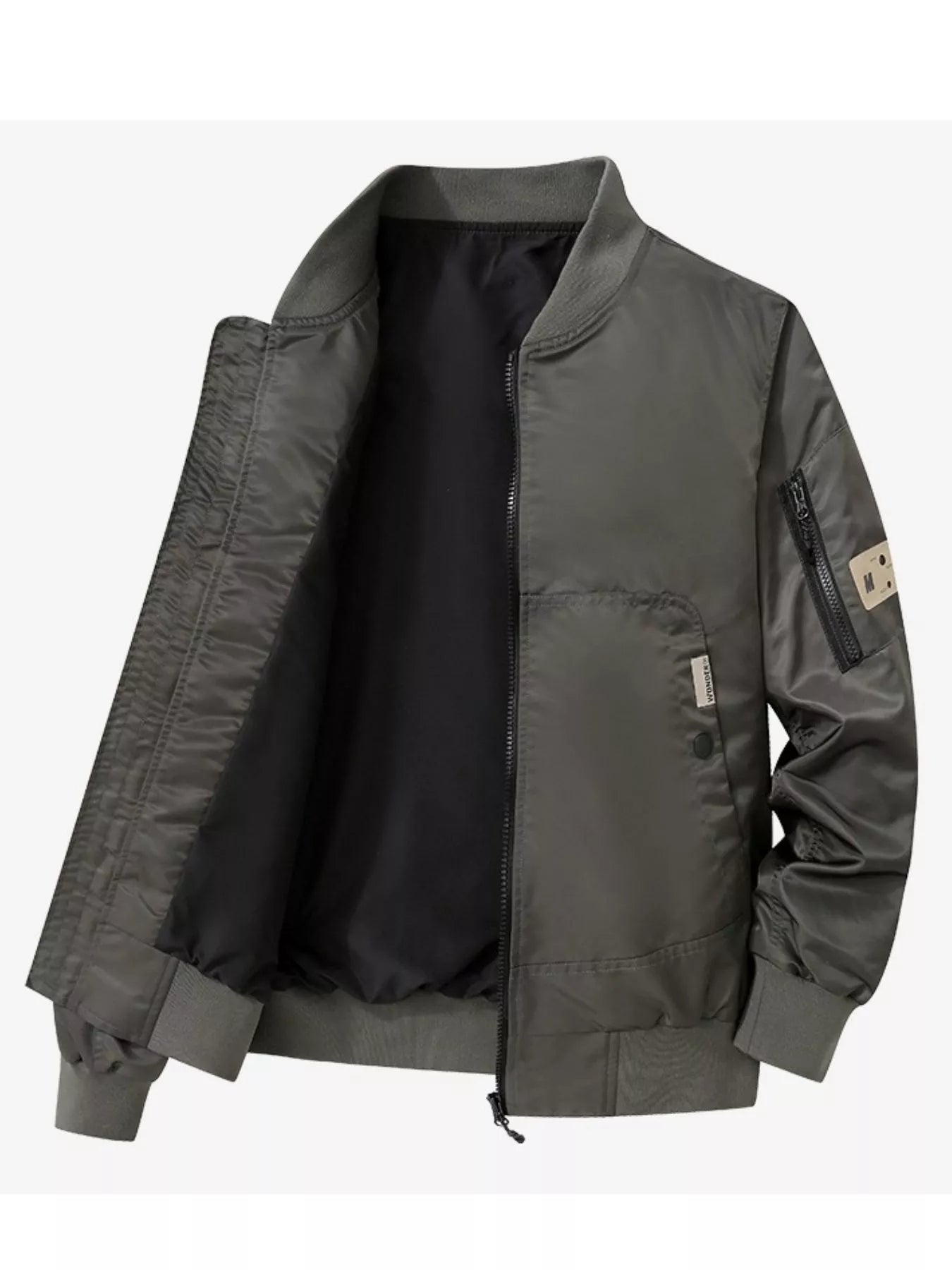 Men's Lightweight Hooded Zip Up Jacket