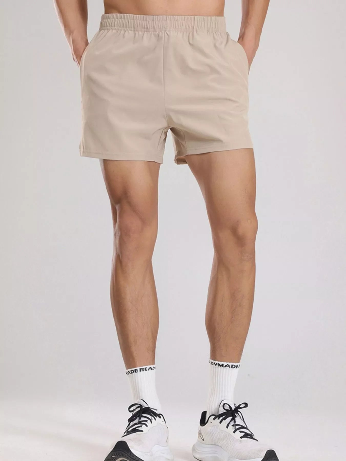 Men's Plus Size Elastic Waist Active Shorts