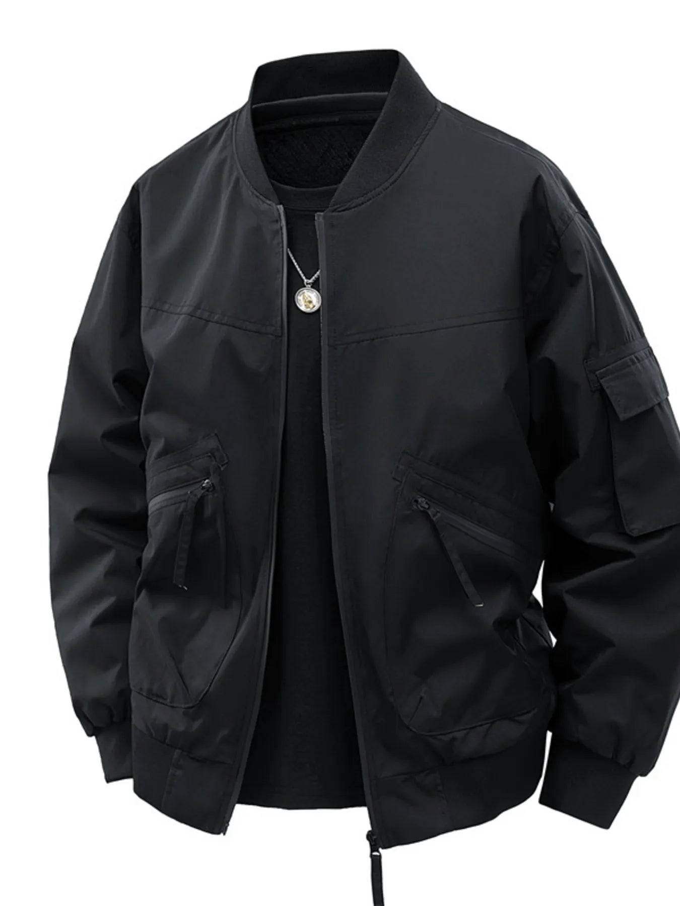 Men's Full Size Casual Lightweight Zip Up Jacket Plus Size