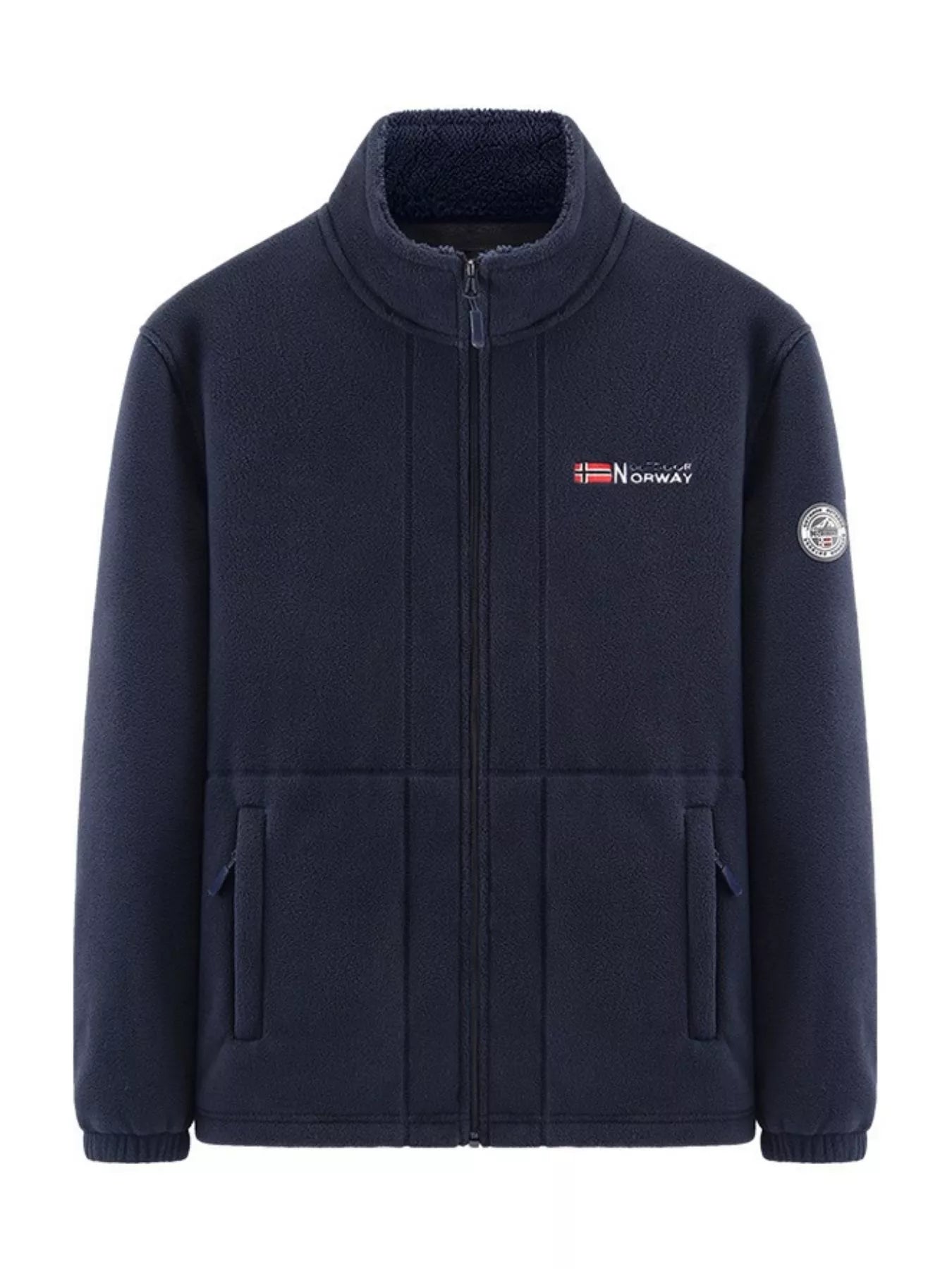 Men's Plus Size Zip Up Long Sleeve Jacket