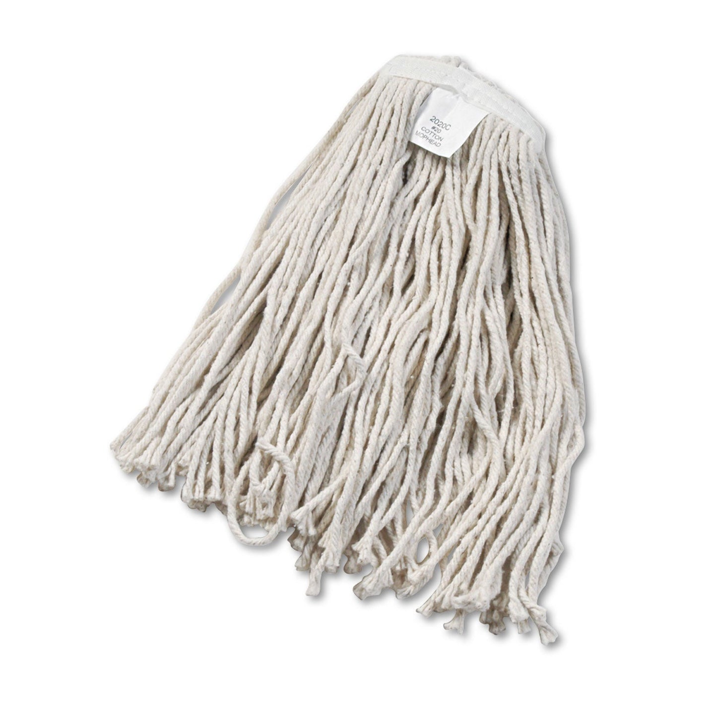 Boardwalk Cut-End Wet Mop Head, Cotton, No. 20, White