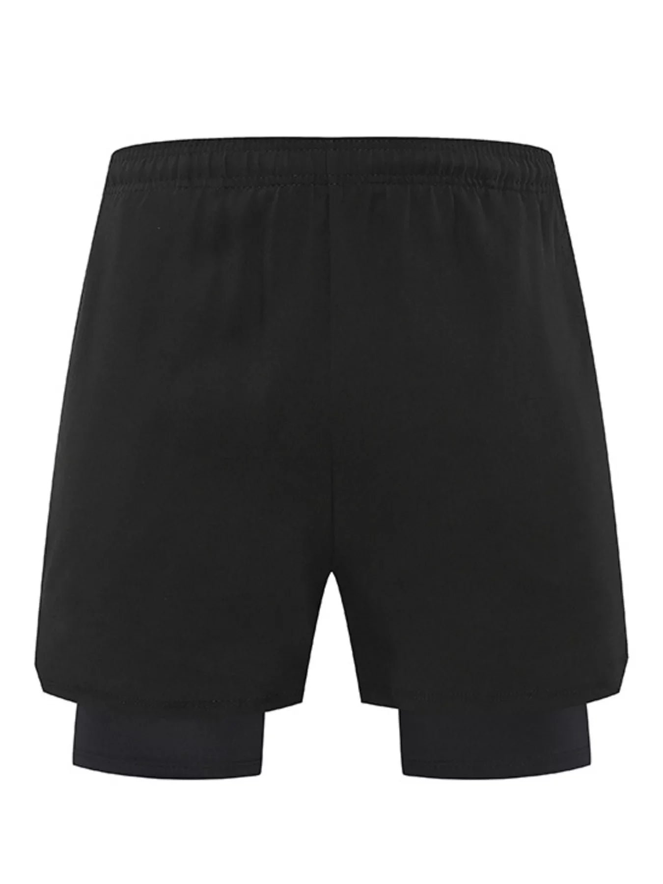 Men's Plus Size Elastic Waist Active Shorts